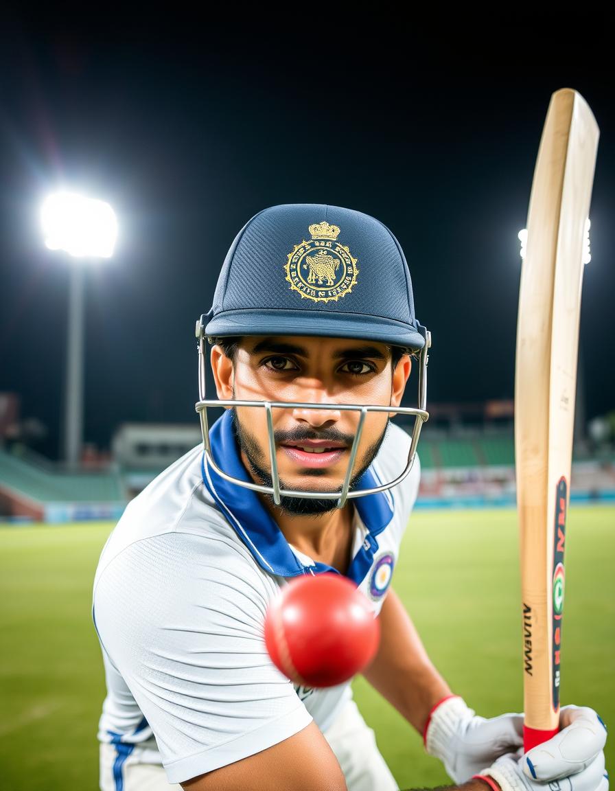 Angkrish Raghuvanshi batting composedly wearing KKR jersey IPL 2025
