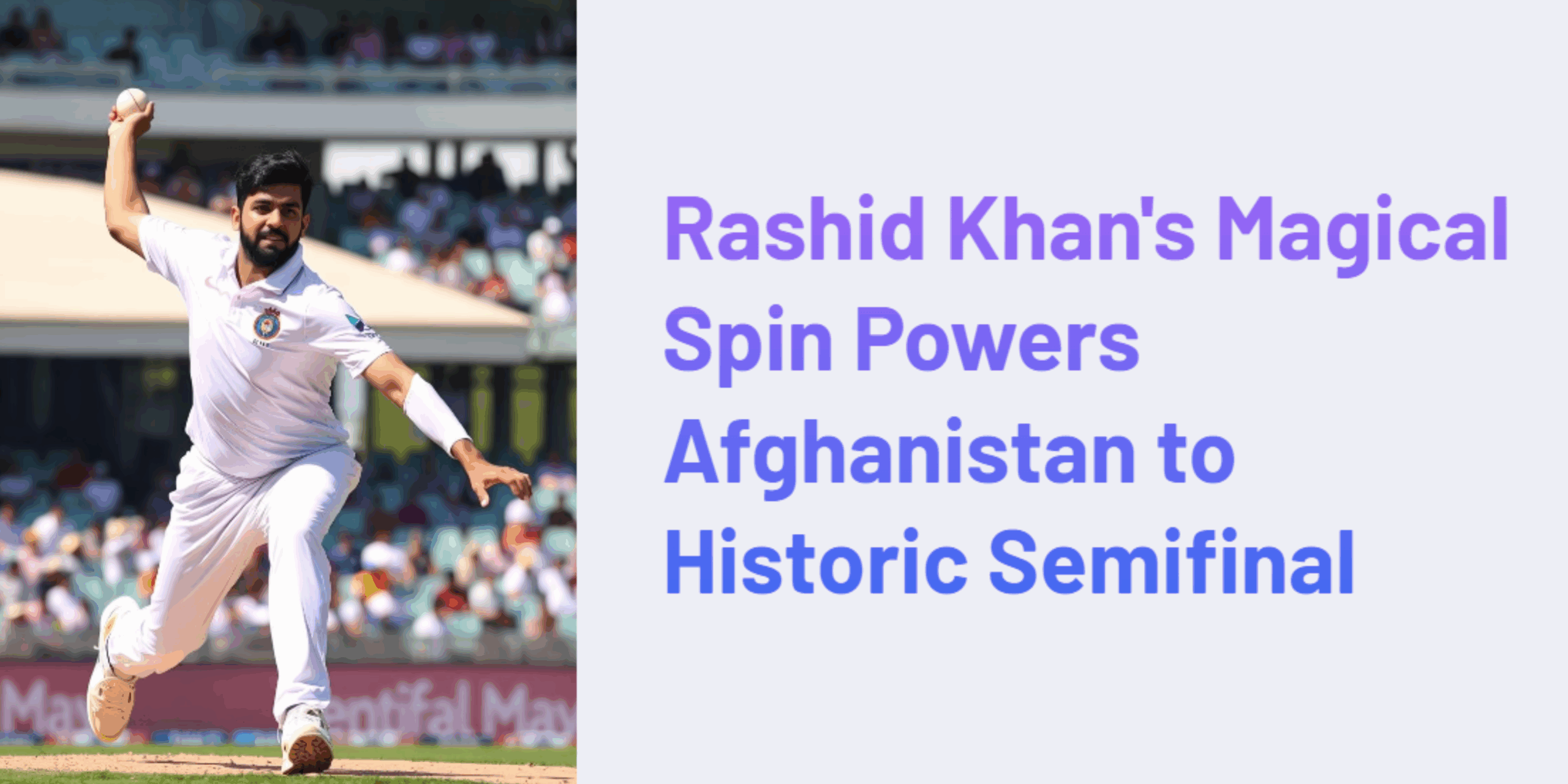 Rashid Khan's Magical Spin Powers Afghanistan to Historic Semifinal Spot | ICC World Cup 2025