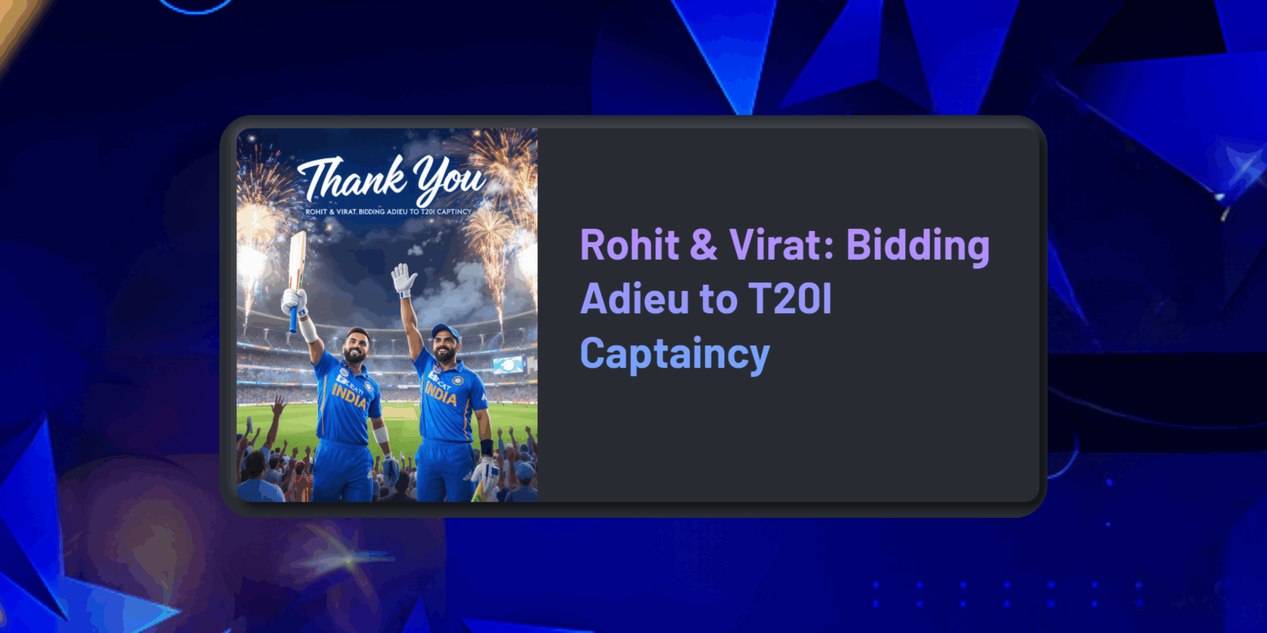 Candidates to Lead India’s T20 Team After the World Cup