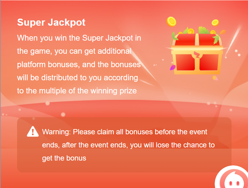 Excited player celebrating a jackpot win with coins and confetti bursting around a slot machine, symbolizing the Super Jackpot Bonus excitement